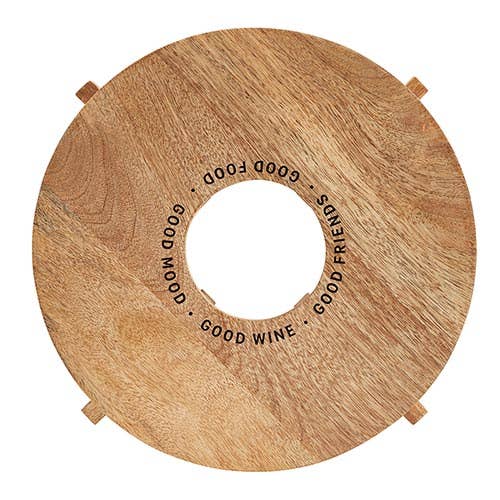 The Pour & Plate Cheese Board with Wine Slot