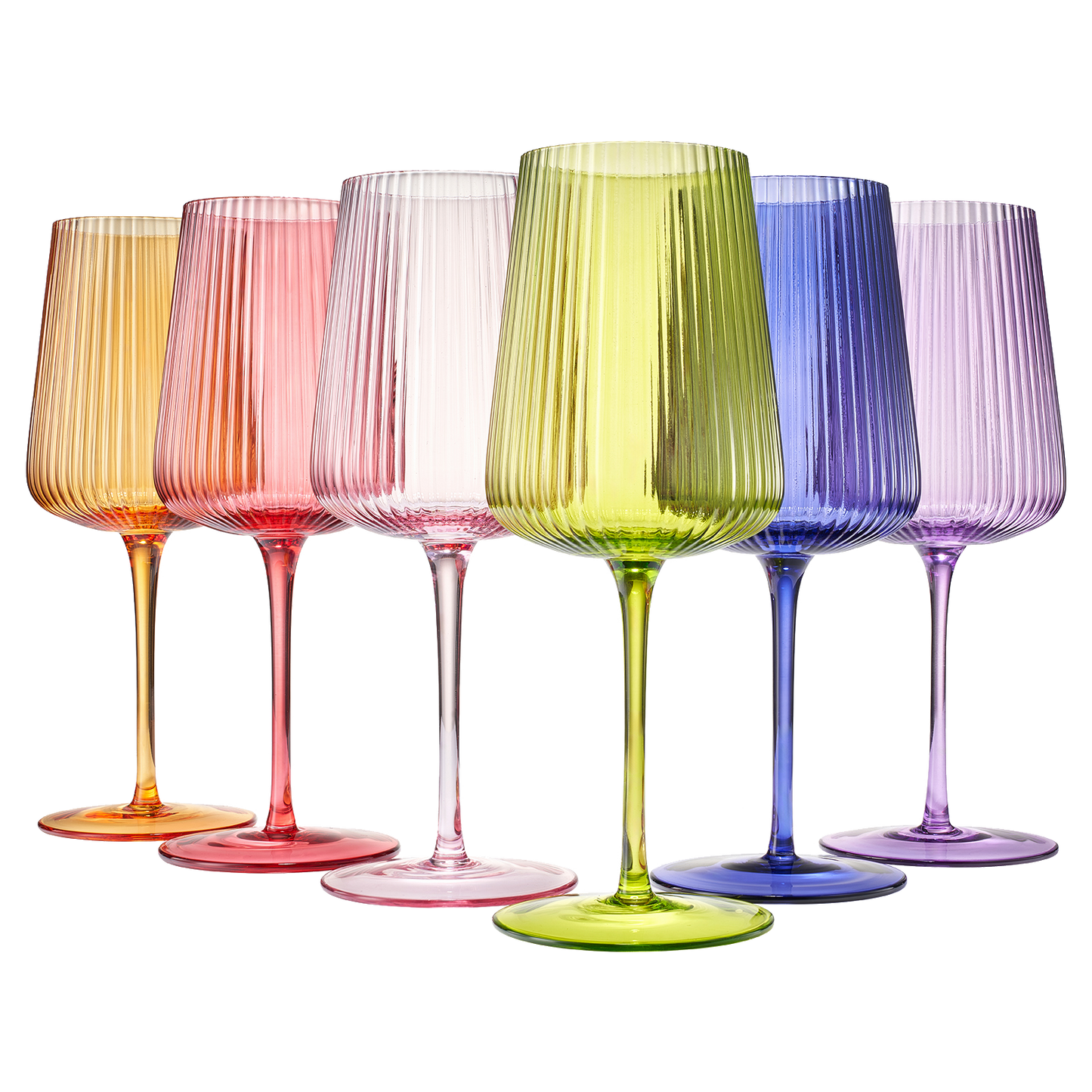 Color Outside the Wine Glass Set | Set of 6