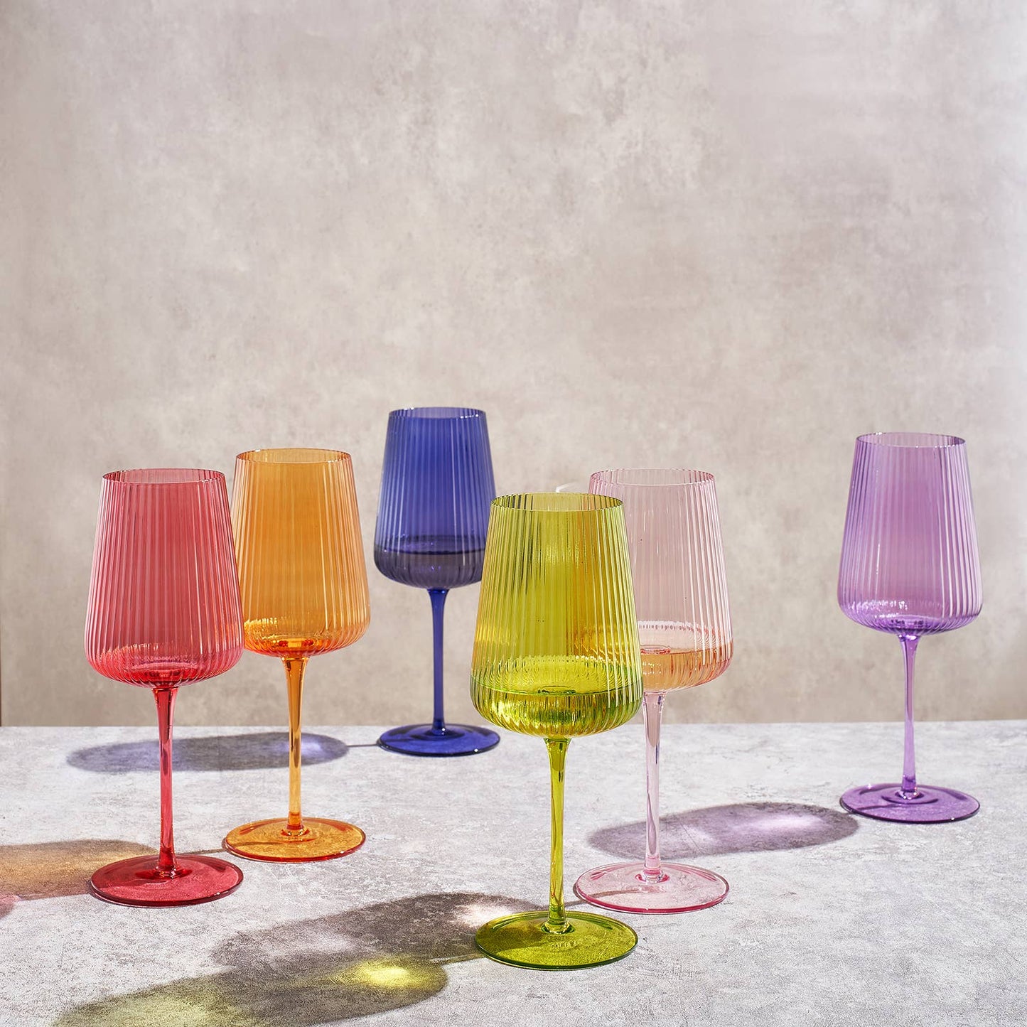 Color Outside the Wine Glass Set | Set of 6