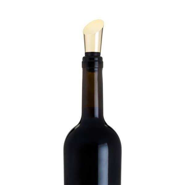 Luxe Gold-Plated Heavyweight Bottle Stopper by Belmont