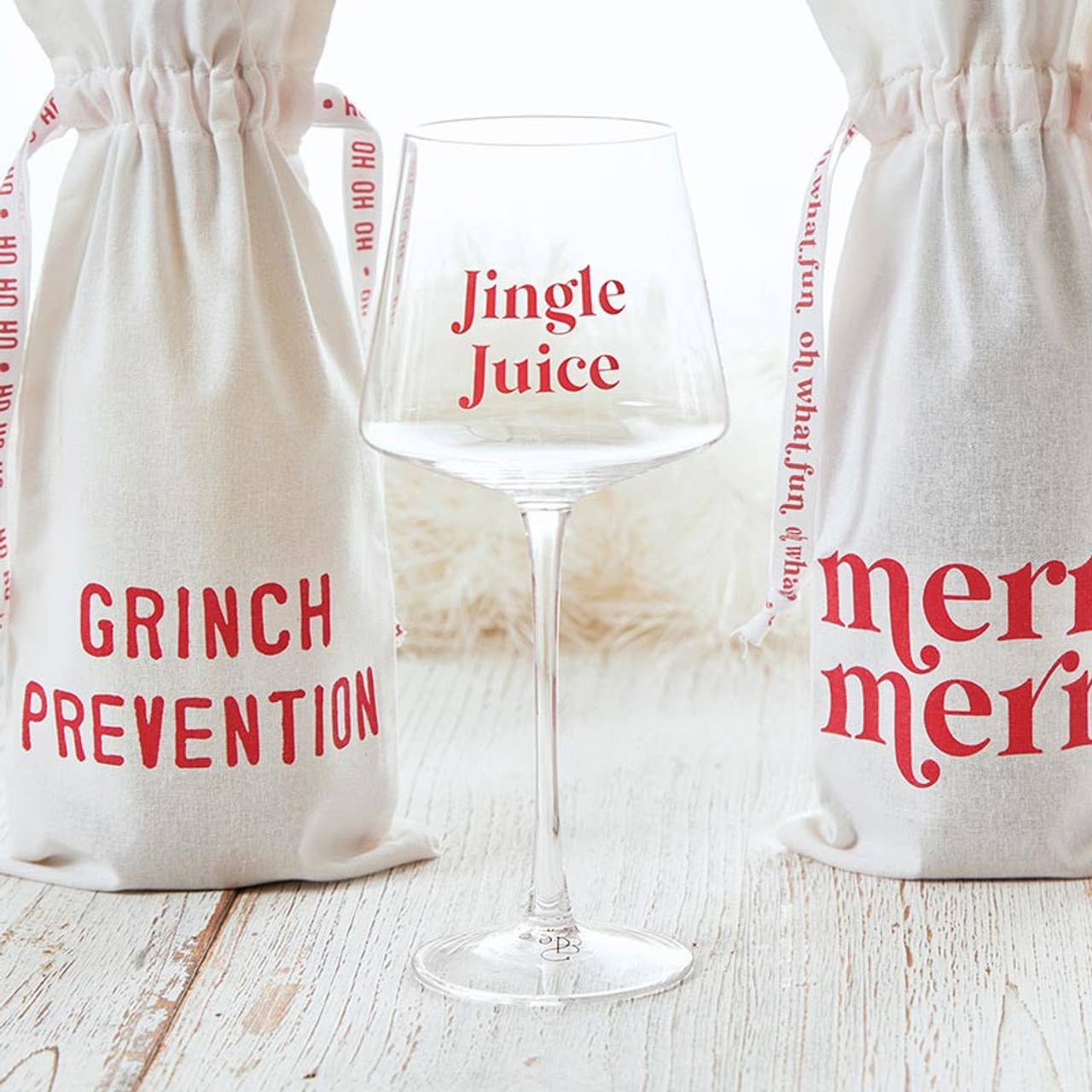 Holiday Jingle Wine Glass