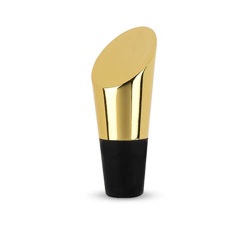 Luxe Gold-Plated Heavyweight Bottle Stopper by Belmont