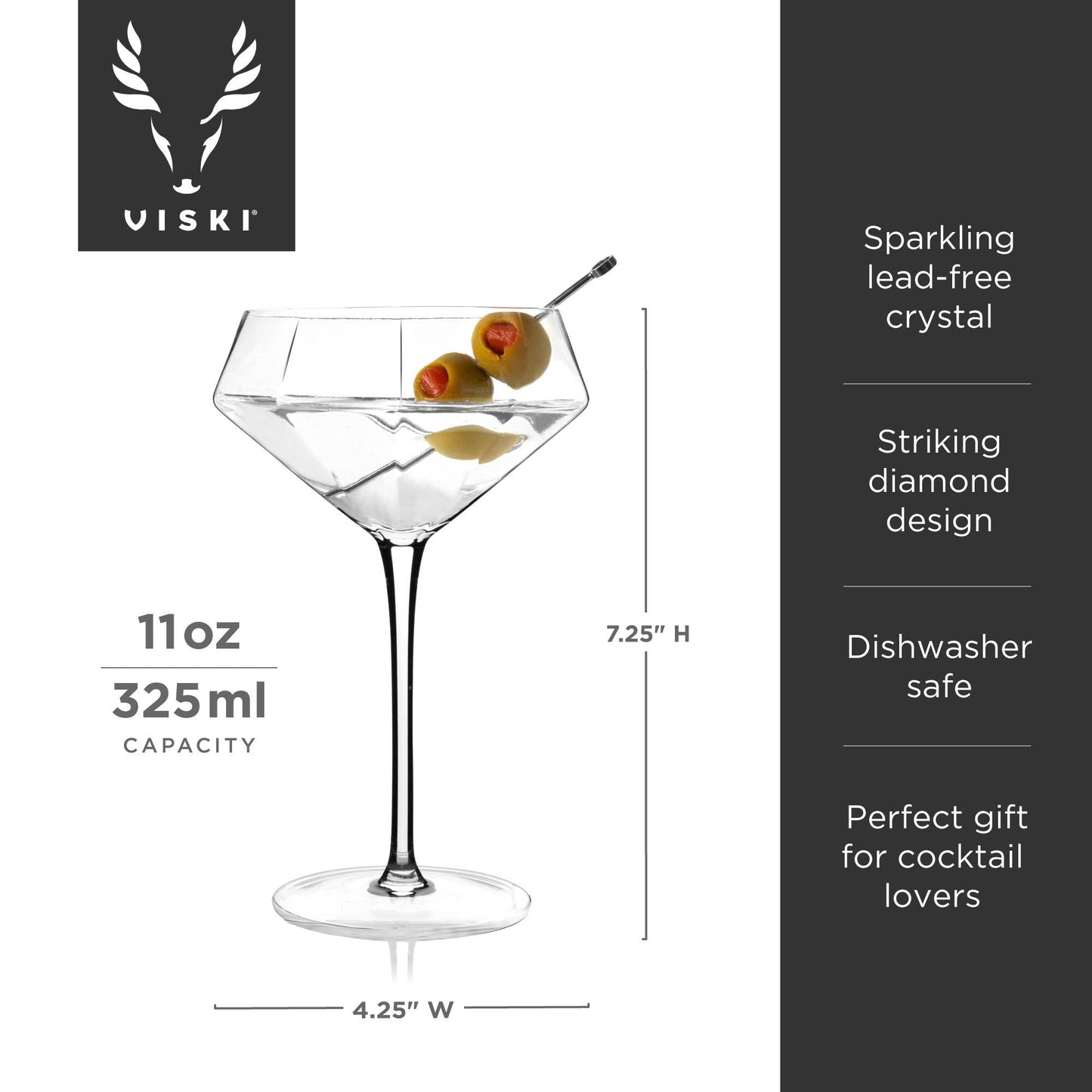Seneca™ Martini Glasses - Set of 2