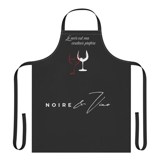 Black is my favorite color Apron  - 'Le noir est ma couleur préférée' - Perfect for Chefs and Hostesses