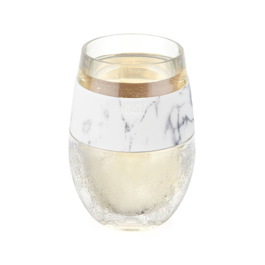 Wine FREEZE™ Cooling Cup - Marble Luxe