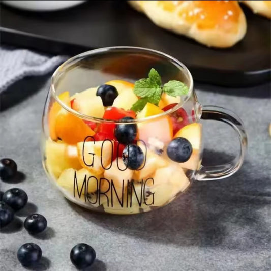 Good morning Glass Mug