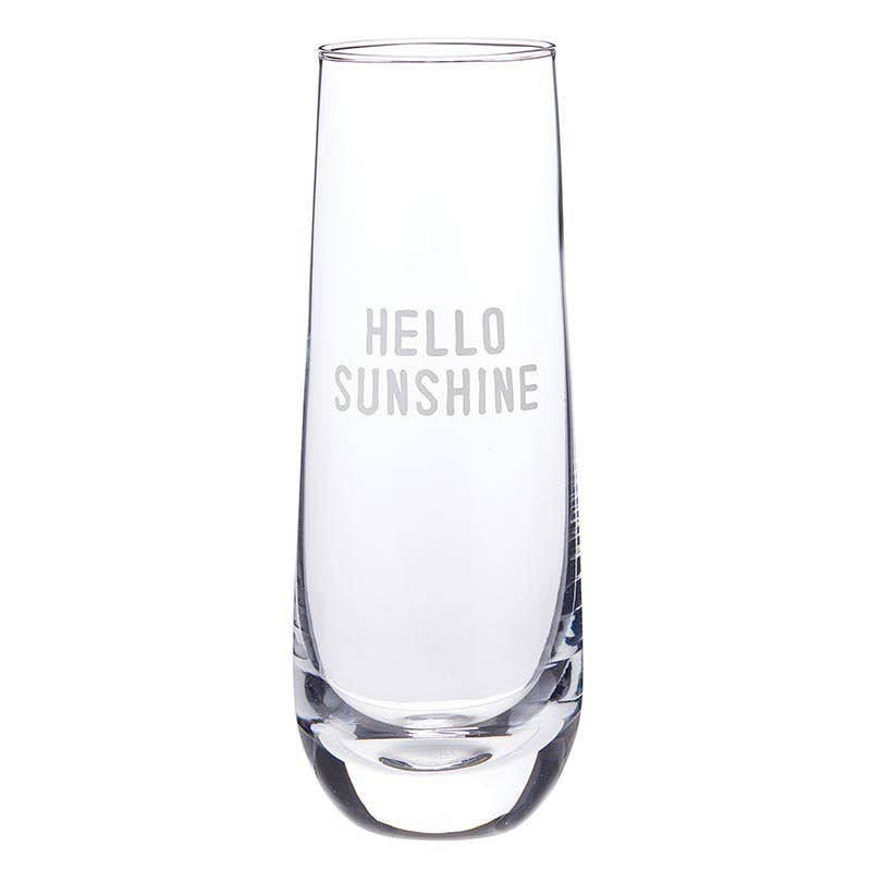 Good Morning Sunshine Mimosa Glass Set - Juice Cleanse